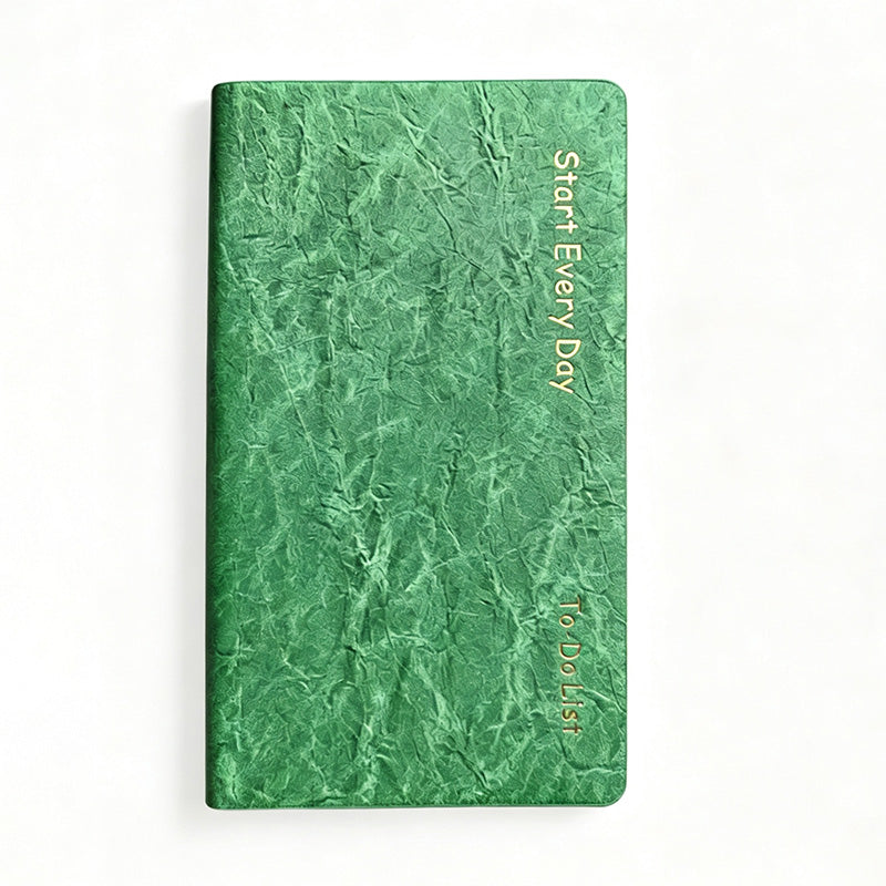 Wrinkled PU Daily Planner Notebook
