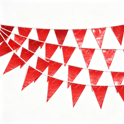 10 Meter Triangle Pennant Banner – 20 Flags