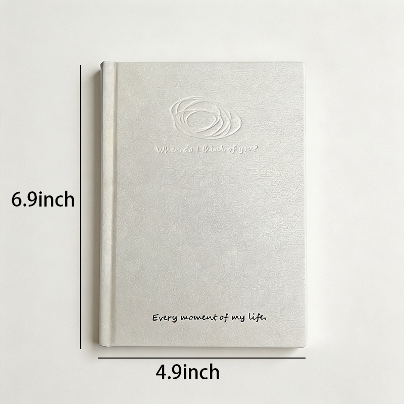 Minimal Black Cream Lined Notebook