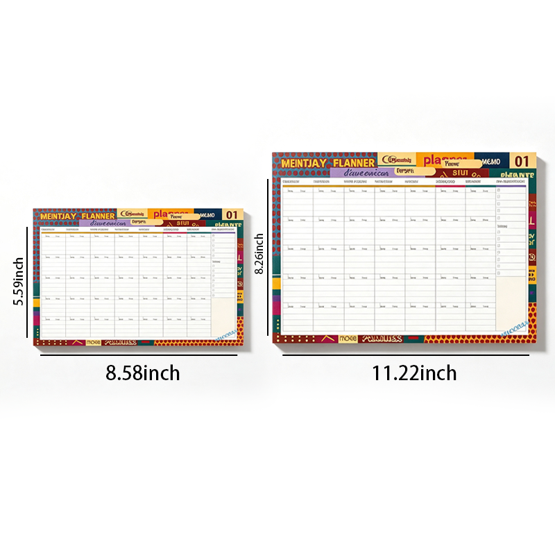Weekly Monthly Paper Planner Sheet Set