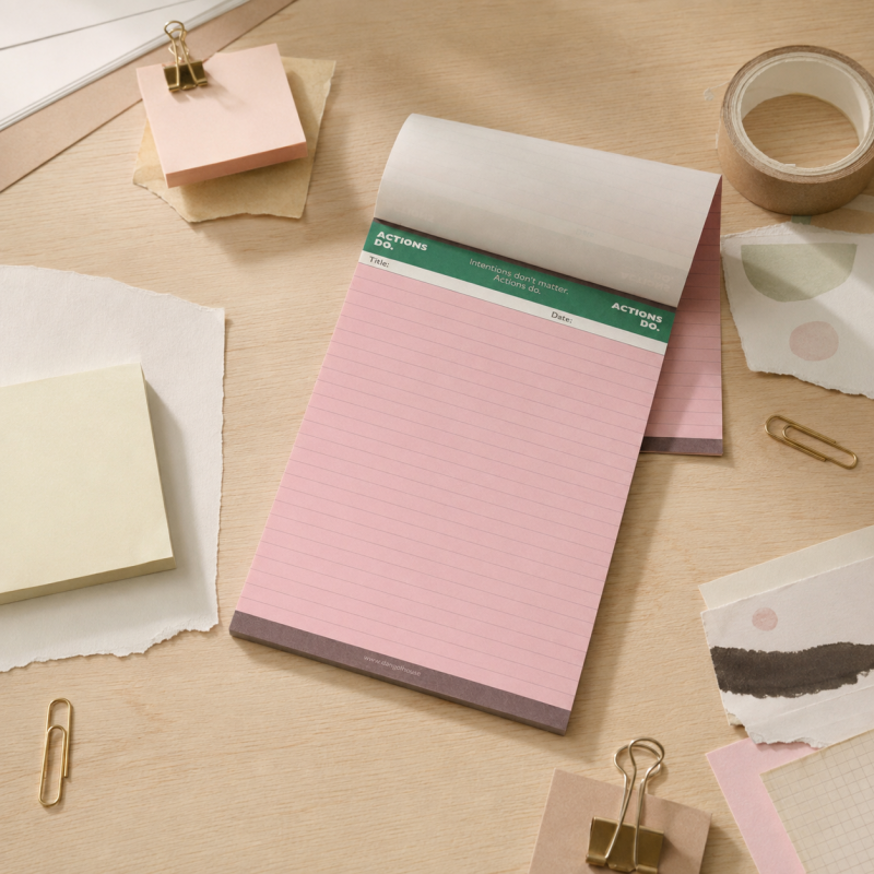 Color Block Schedule Note Pad