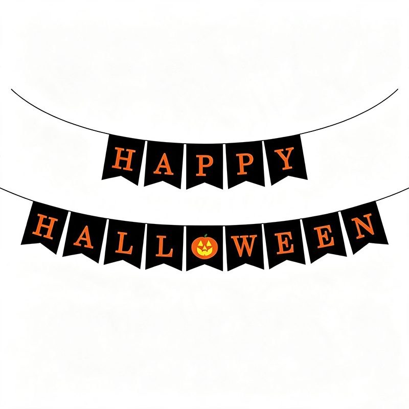 Happy Halloween Letter Banner Collection