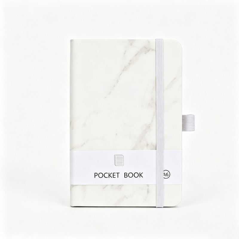Marble Hardcover Journal With Pen Loop