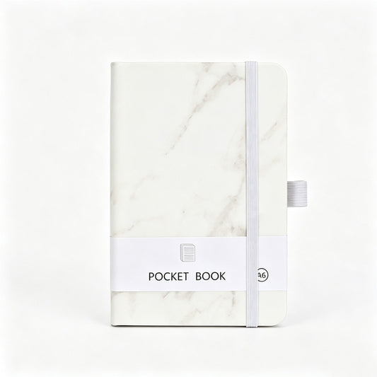 Marble Hardcover Journal With Pen Loop