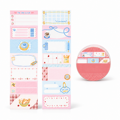 Cafe Dessert Writable Memo Sticker Roll