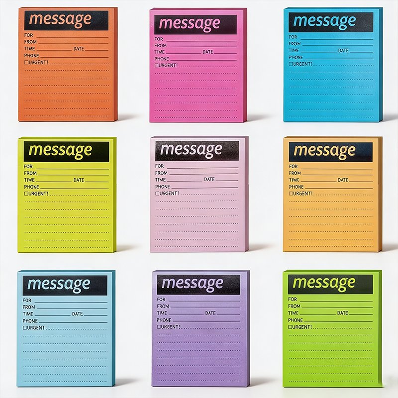 Fluorescent Message Sticky Notes Pad