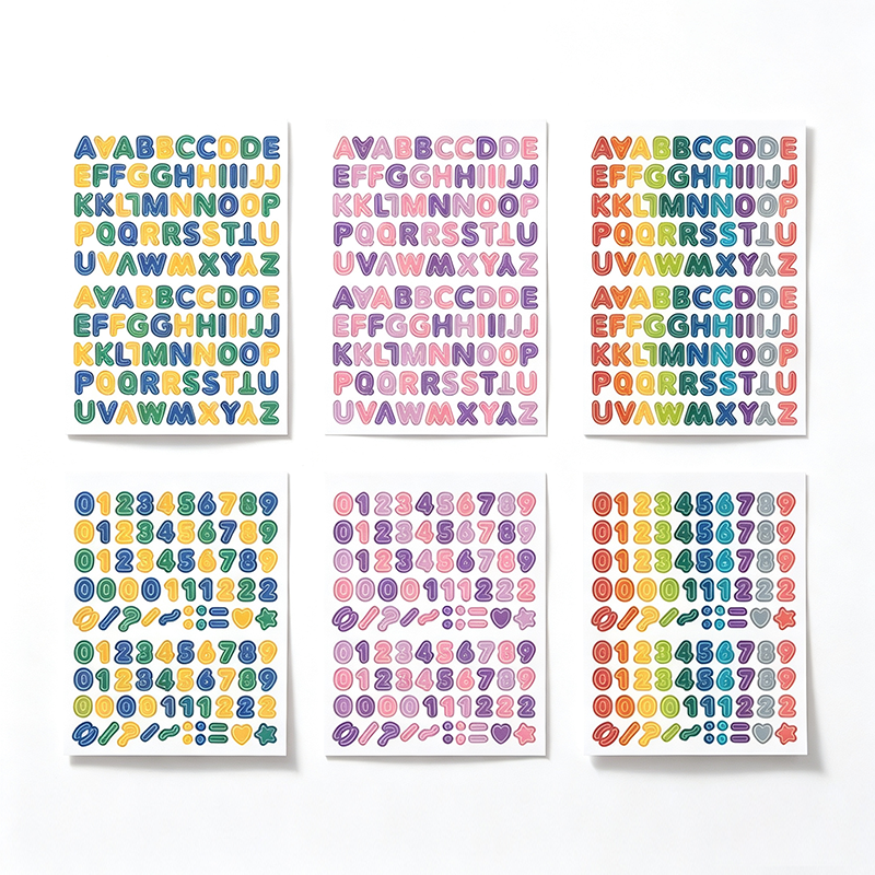 Color Grid Mini Sticker Sheets