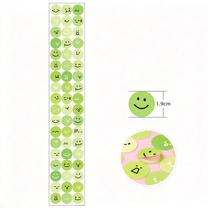 Emoticon Ball PET Stickers