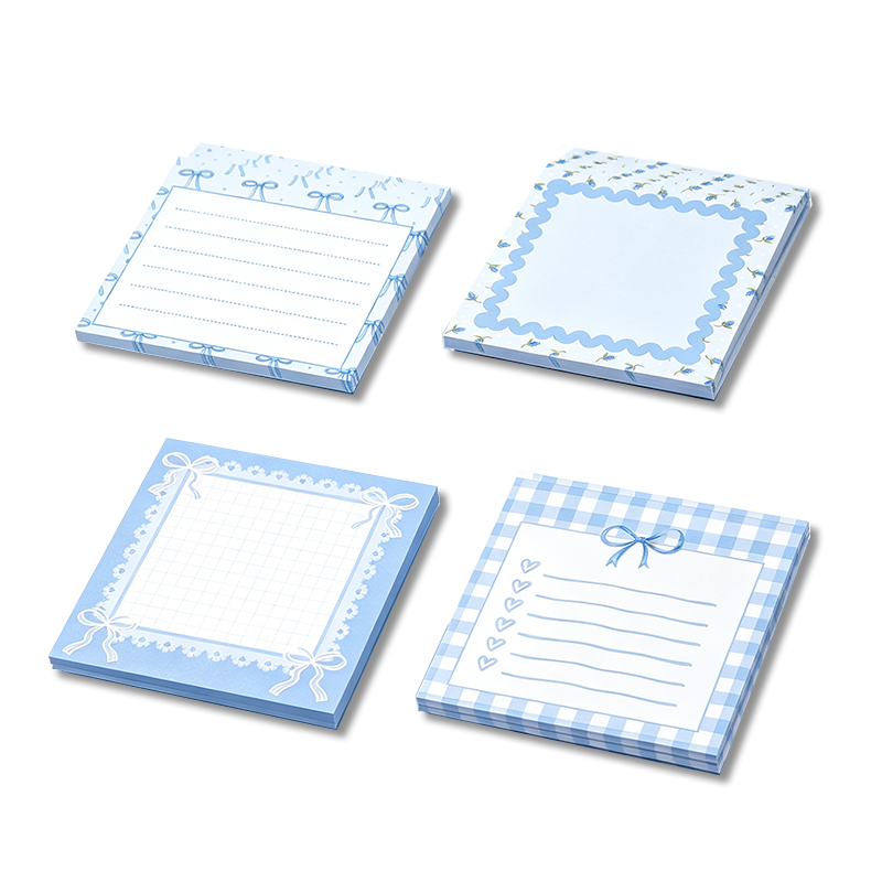 Pink Ribbon Frame Sticky Notes