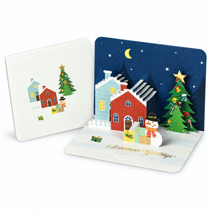 3D Pop-Up Christmas Cards with Gold Foil