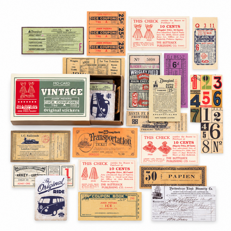 Vintage Label Boxed Stickers