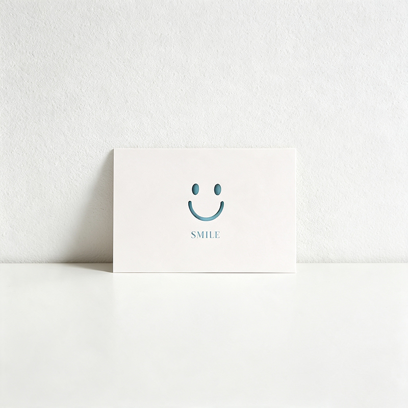 10 Minimal Symbol Cutout Greeting Card