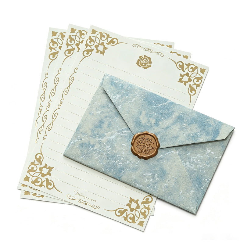 Vintage Paper Envelope Wax Seal Set