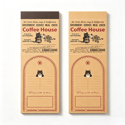Coffee Tasting Cat Memo Pad