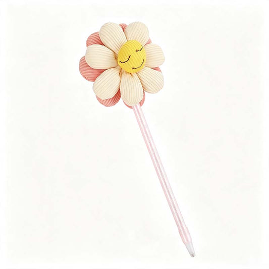 Daisy Plush Topper Gel Pen