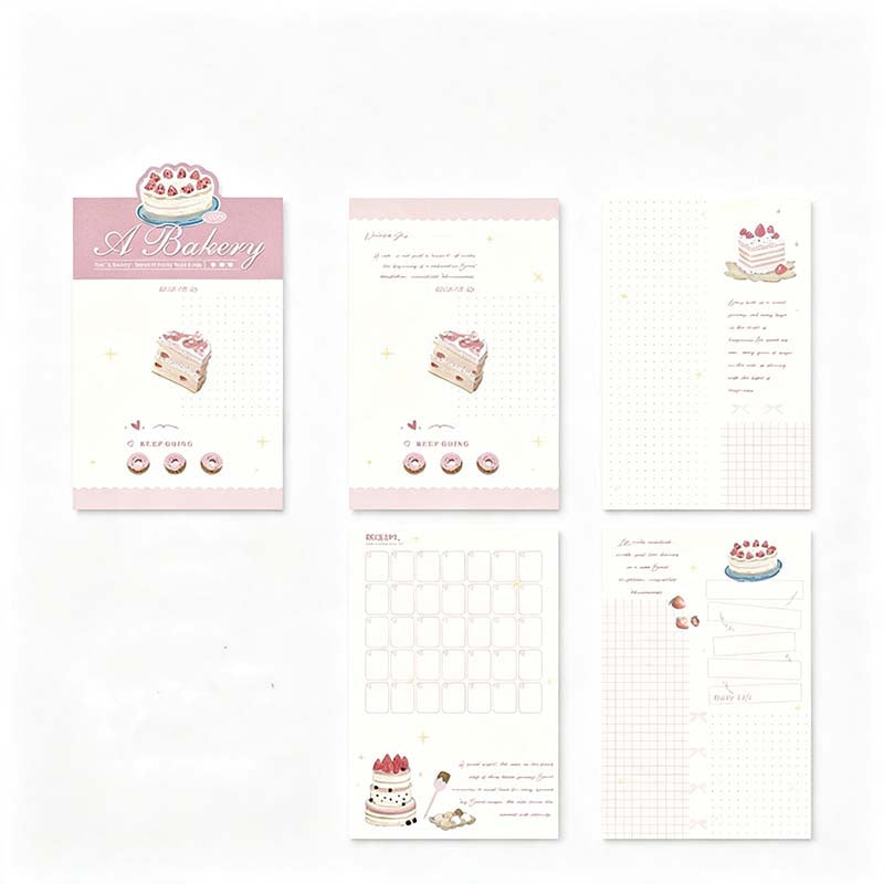 Cat Coffee Bakery Memo Pad
