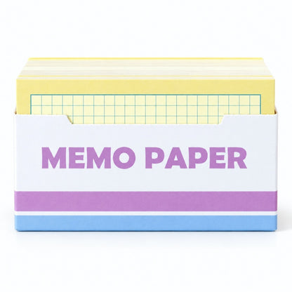 Pastel Memo Index Cards in a Dispenser Box