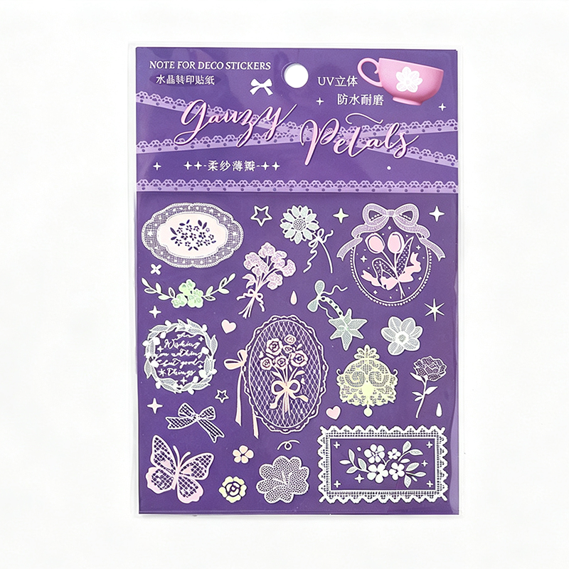 Vintage Lace Transfer Sticker Sheet