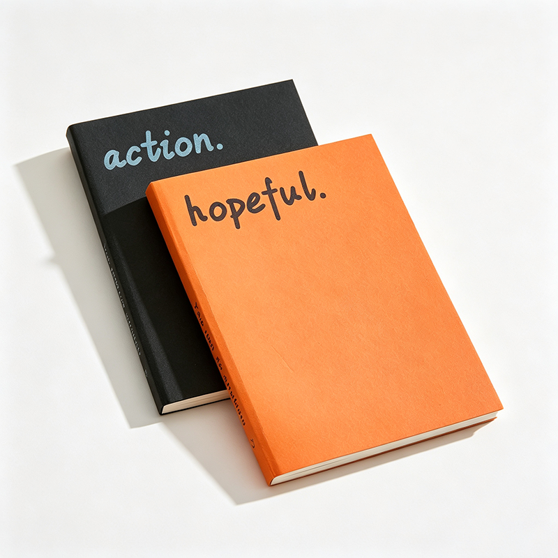 Colorful Bold Word Minimal Notebook