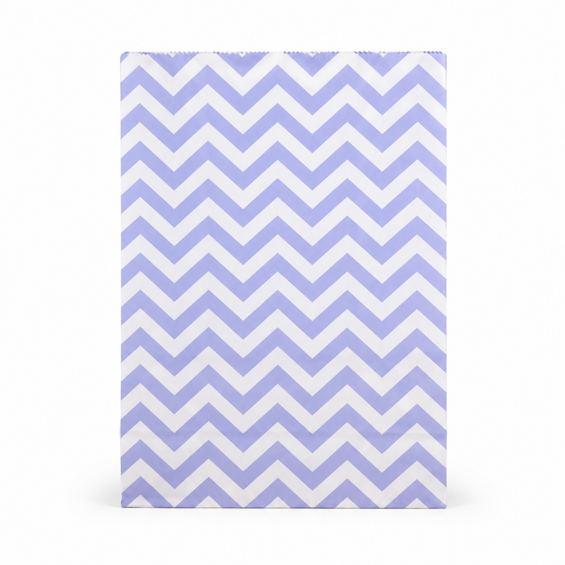 50 Wave Pattern Kraft Paper Gift Paper Bag