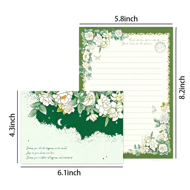 Floral Envelope Set Letter Set