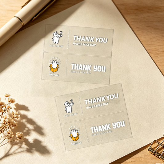 Floral Thank You Sticker Labels