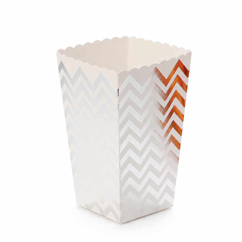 10 Foil Print Popcorn Boxes