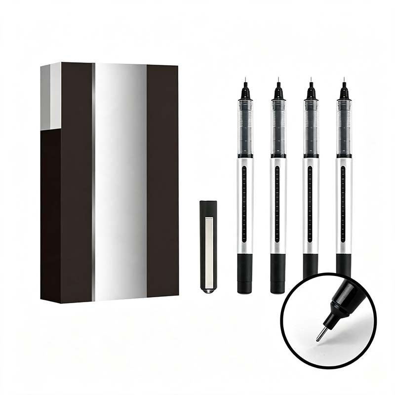 Black Fine Tip Gel Pen Set