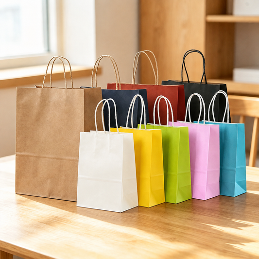 10 Custom Kraft Paper Shopping Bag