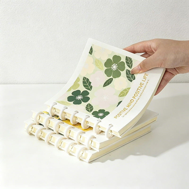 CouldNook Aesthetic Square Discbound Loose-Leaf Notebook