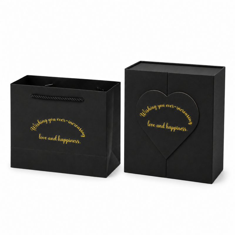 Heart Empty Gift Box with Matching Handbag