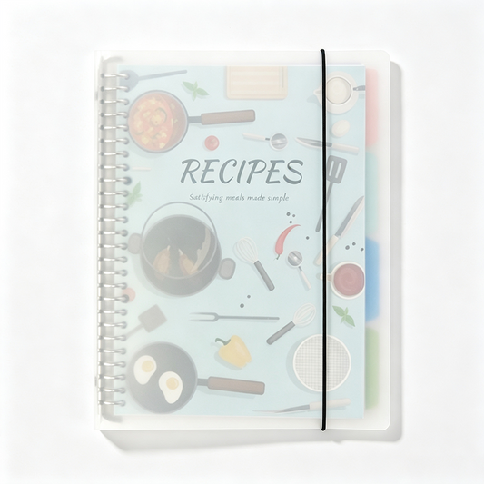 Waterproof Recipe Binder Notebook