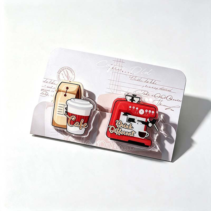 Vintage Coffee Acrylic Decorative Clip