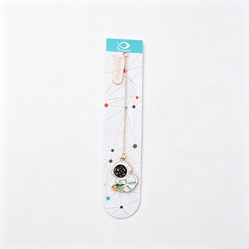 Astronaut Charm Metal Bookmark