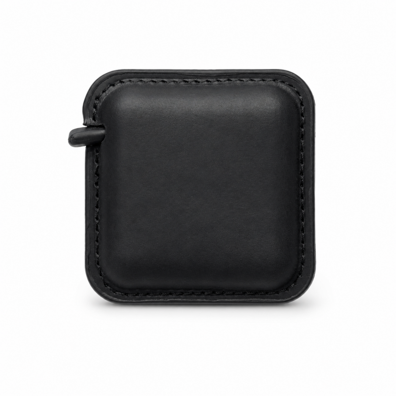 Round Genuine Leather Retractable Tape Measure