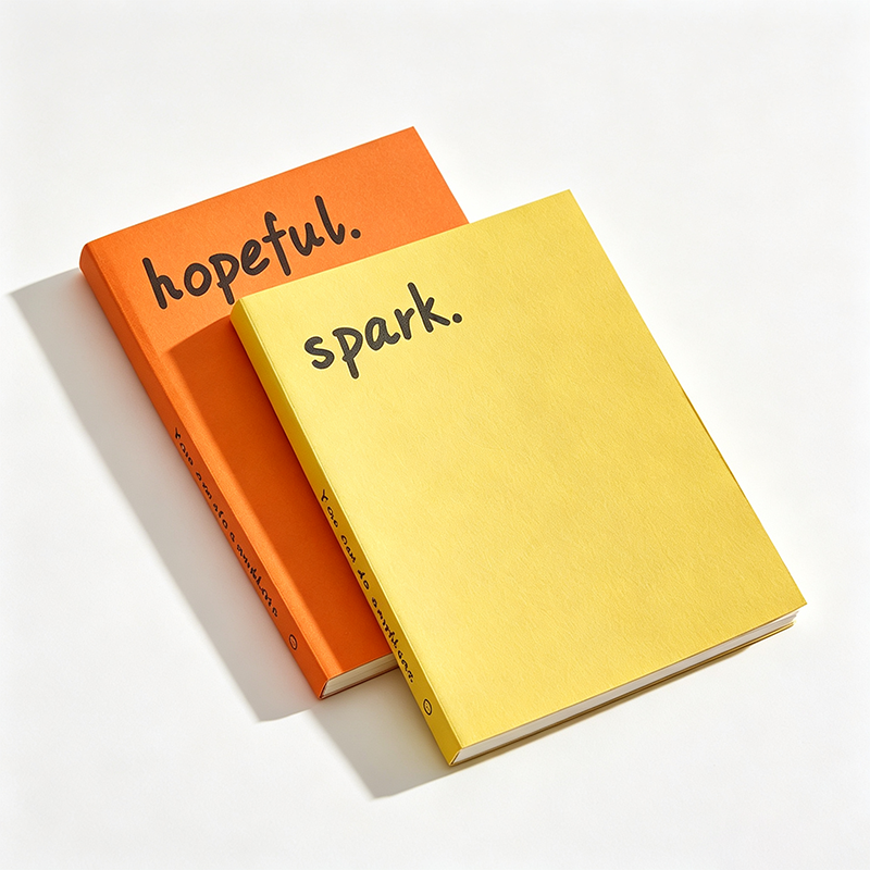 Colorful Bold Word Minimal Notebook