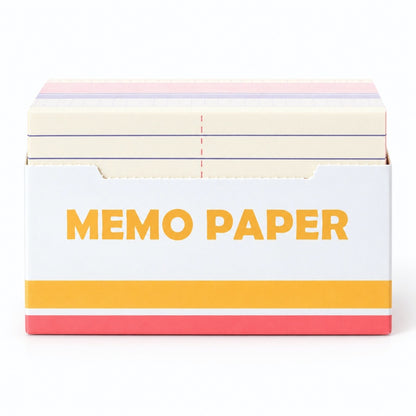 Pastel Memo Index Cards in a Dispenser Box