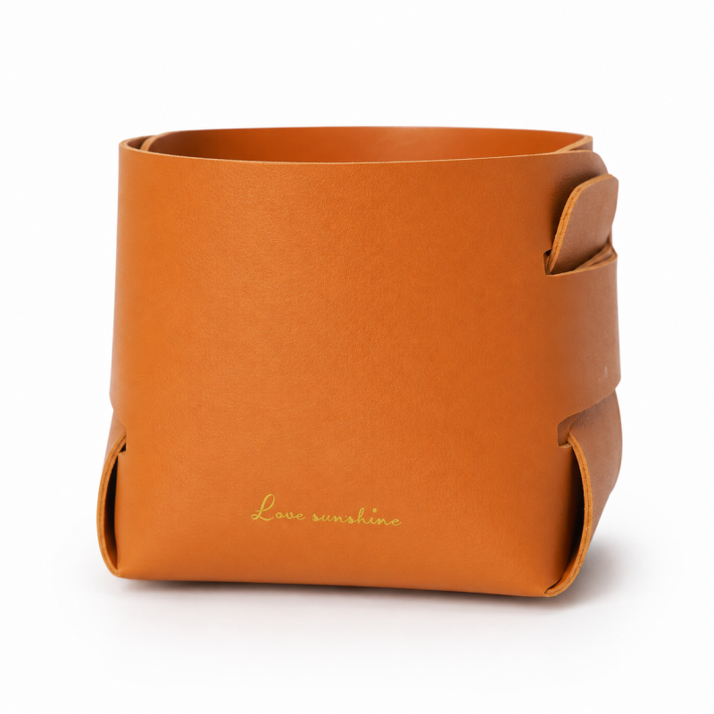 Folded Soft Sided Storage Basket
