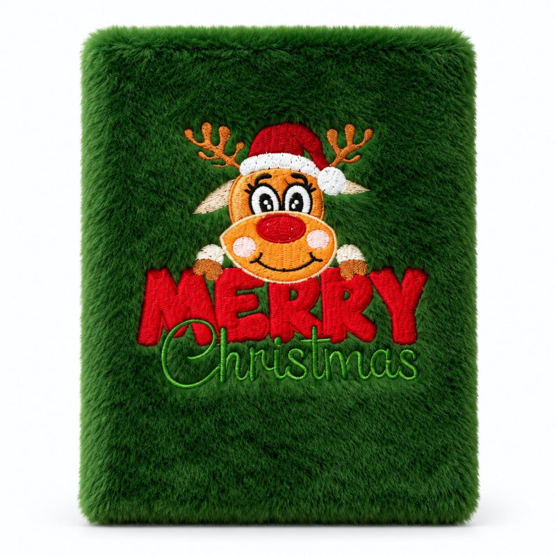 Cute Christmas Plush A5 Notebook