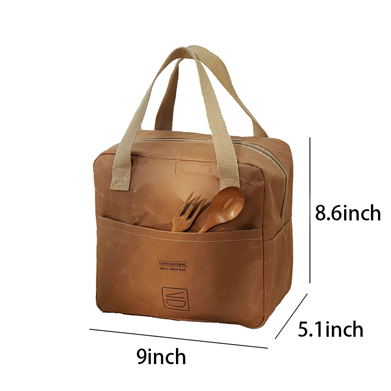 Waterproof Kraft Insulated Lunch Bag