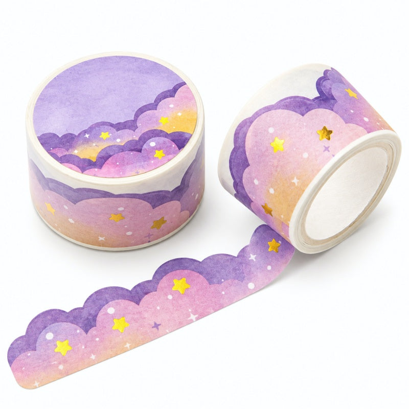 Gold Stamping Dreamy Cloud Washi Tape