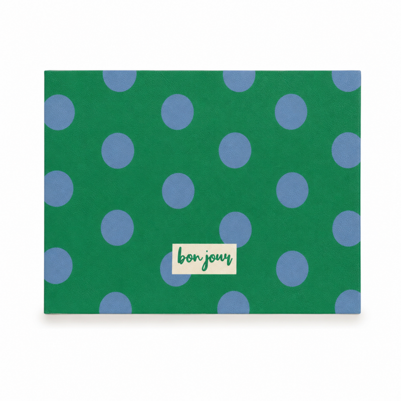 Polka Dot Leather Placemat