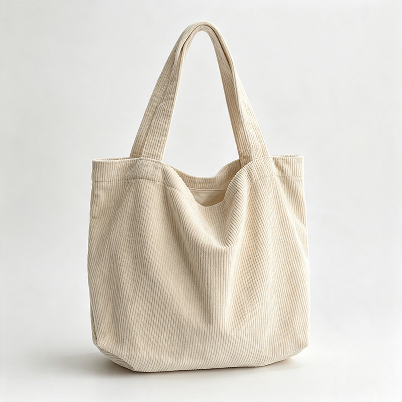 Corduroy Ruched Shoulder Bag