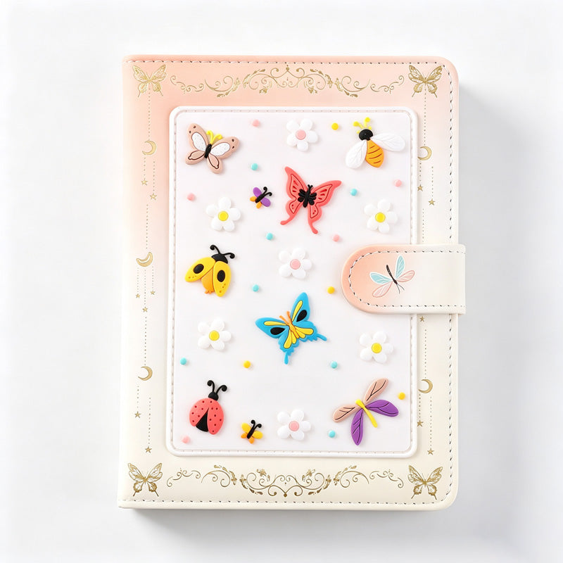 Butterfly Garden Magnetic Mini Journal