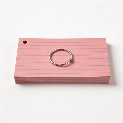 Vintage Ruled Index Cards – 150gsm Double-Sided