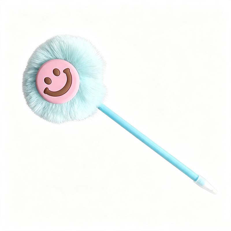 Smiley Pom Topper Gel Pen