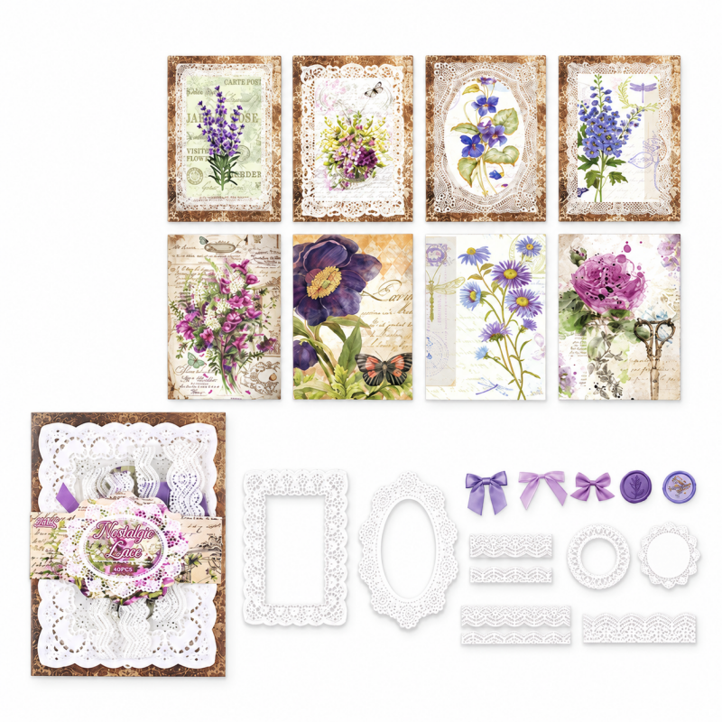 Old Feelings Retro Lace Material Pack