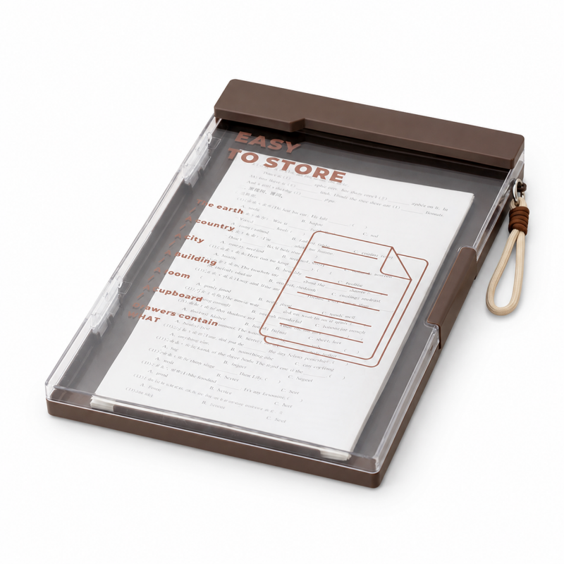 A4 Transparent Dual Clip Organizer