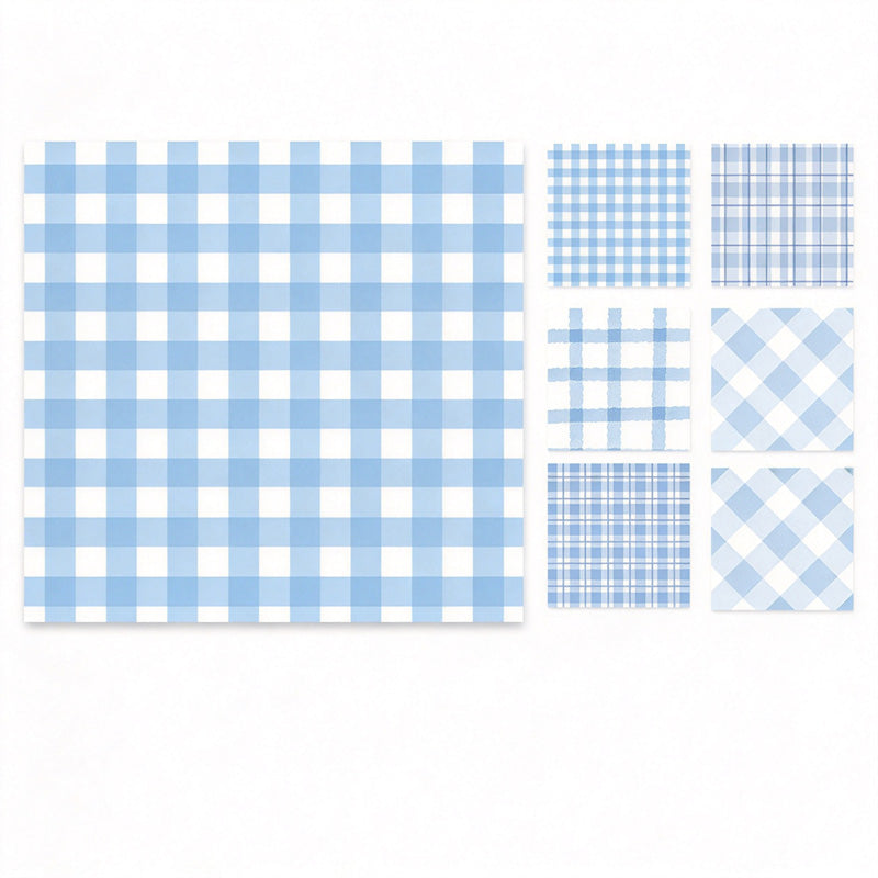 Plaid Grid Memo Pad