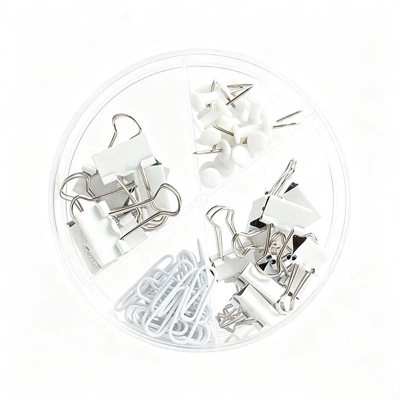 Macaron Desk Fastener Stationery Set